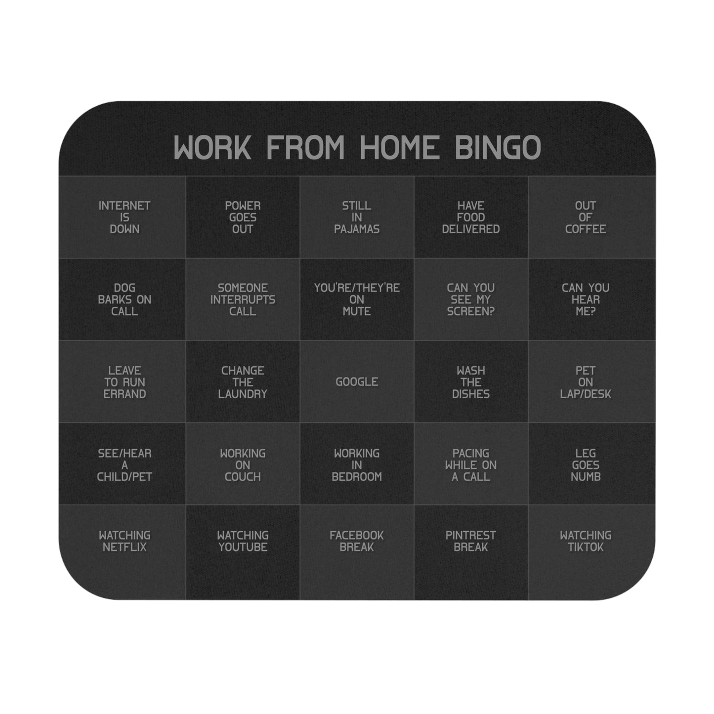 WFH Bingo - Performance Mousepad